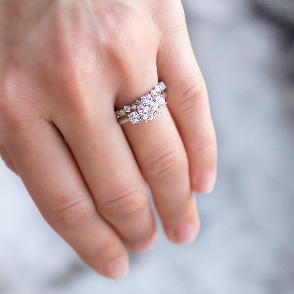 0.37 CT Round Full Eternity Lab Grown Diamond Wedding Band