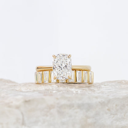 2 CT Round Three Stones Lab Grown Diamond Engagement Ring