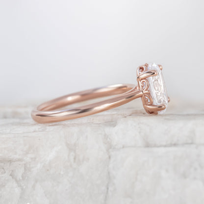 2 CT Round Three Stones Lab Grown Diamond Engagement Ring