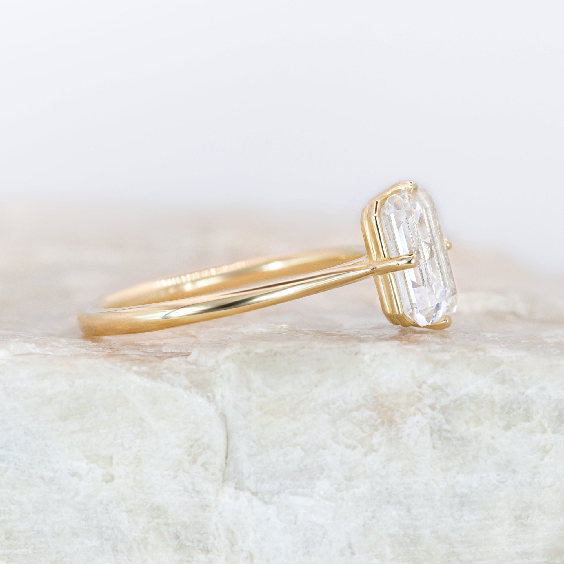 2 CT Round Three Stones Lab Grown Diamond Engagement Ring