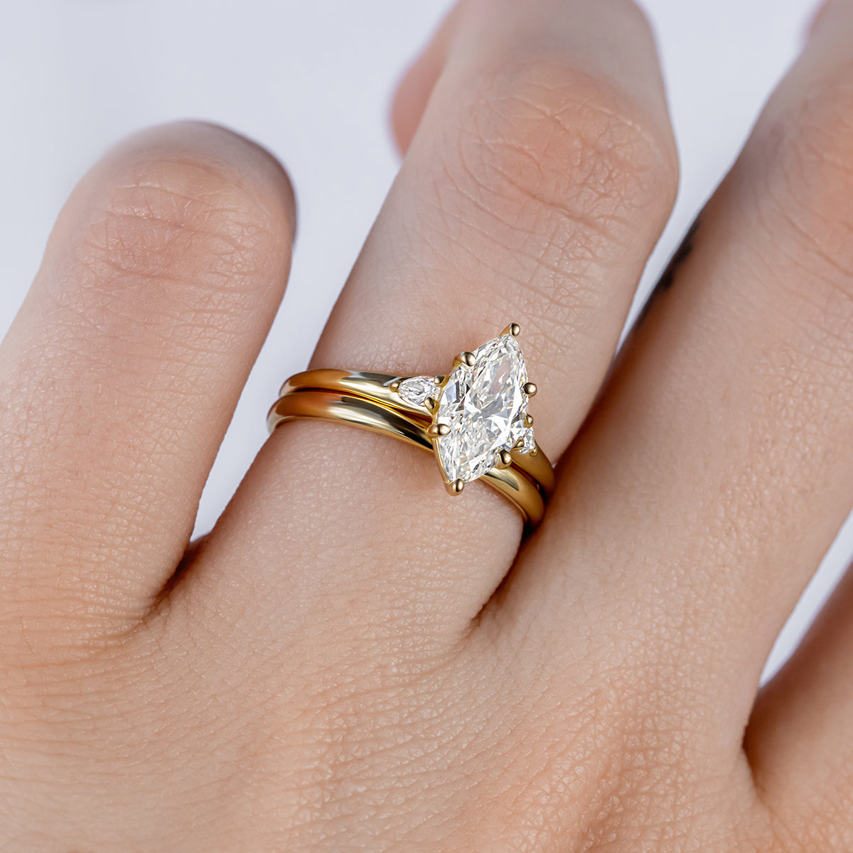2 CT Round Three Stones Lab Grown Diamond Engagement Ring