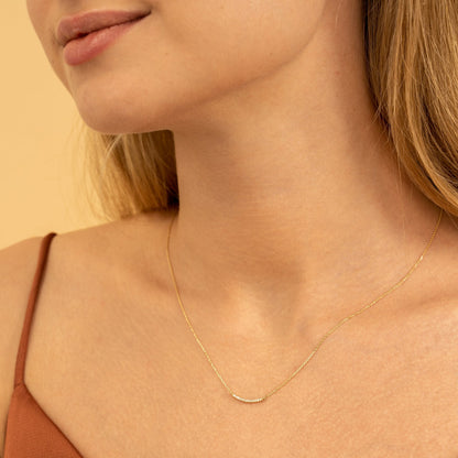 1.0 CT Round Bezel Solitaire Lab Grown Diamond Necklace