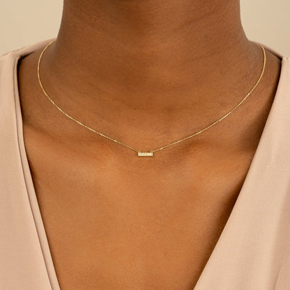 1.0 CT Round Bezel Solitaire Lab Grown Diamond Necklace