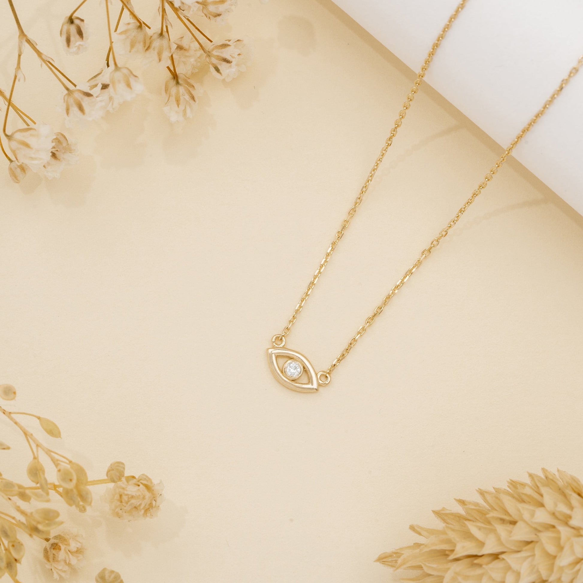 1.0 CT Round Bezel Solitaire Lab Grown Diamond Necklace