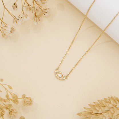 1.0 CT Round Bezel Solitaire Lab Grown Diamond Necklace