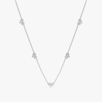 1.0 CT Round Bezel Solitaire Lab Grown Diamond Necklace