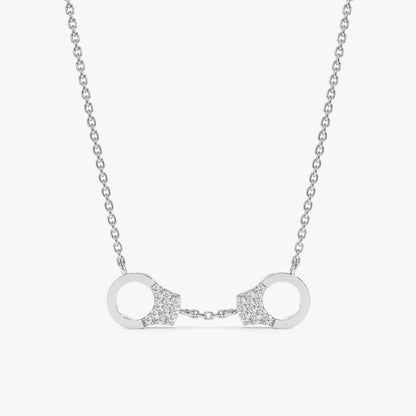 1.0 CT Round Bezel Solitaire Lab Grown Diamond Necklace
