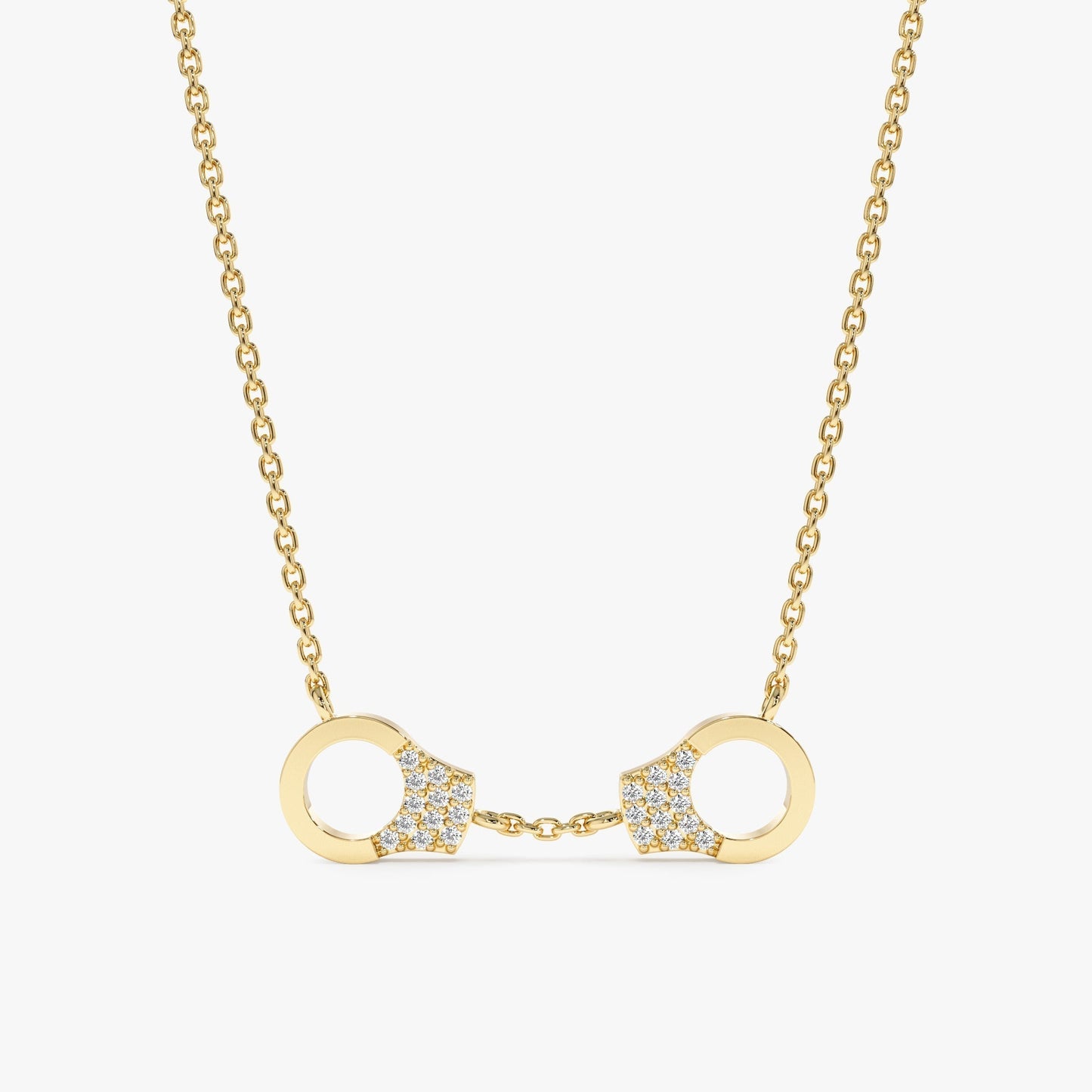 1.0 CT Round Bezel Solitaire Lab Grown Diamond Necklace