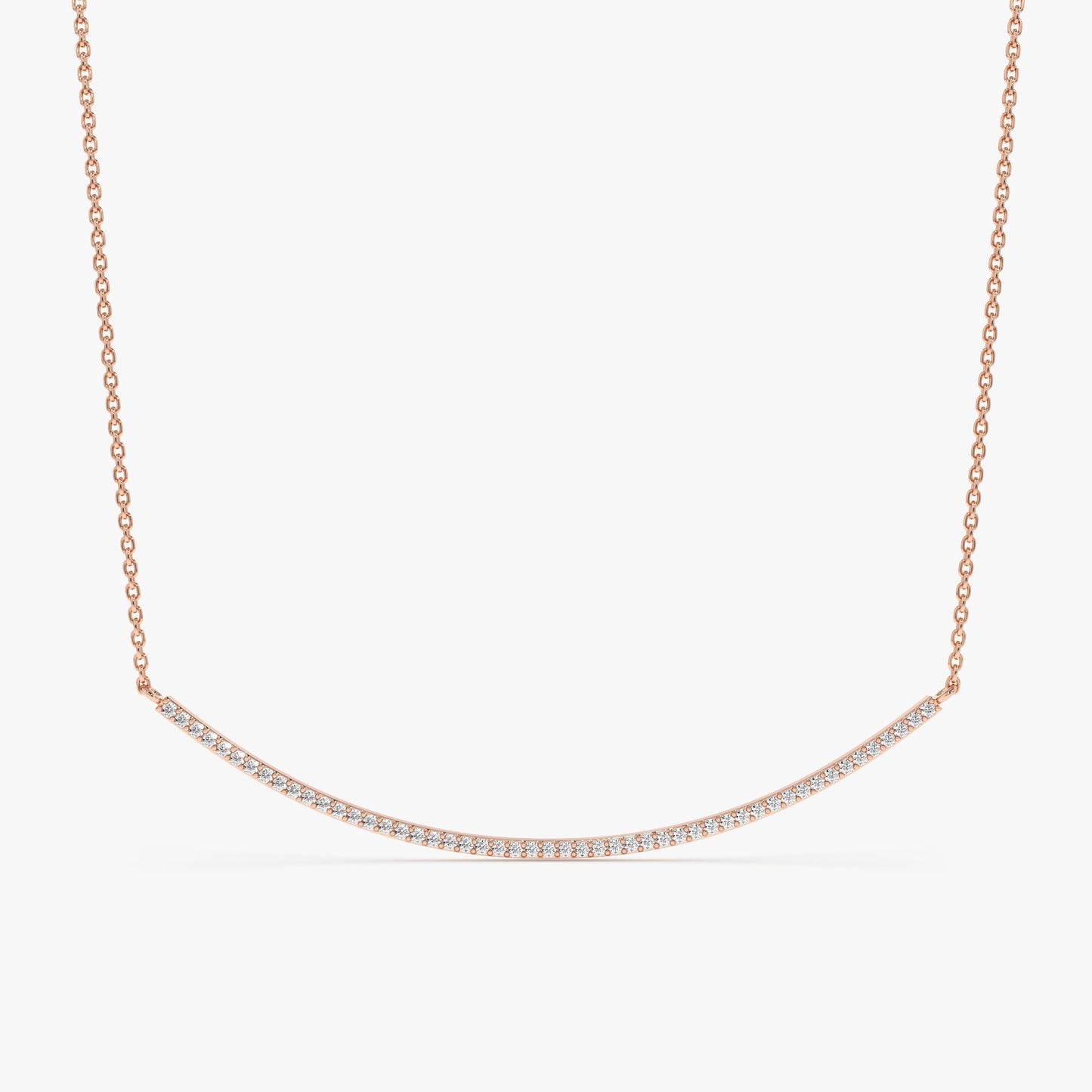 1.0 CT Round Bezel Solitaire Lab Grown Diamond Necklace