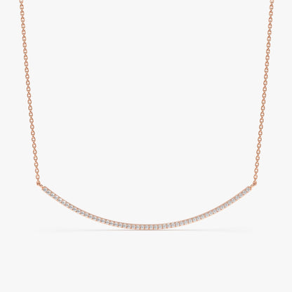 1.0 CT Round Bezel Solitaire Lab Grown Diamond Necklace