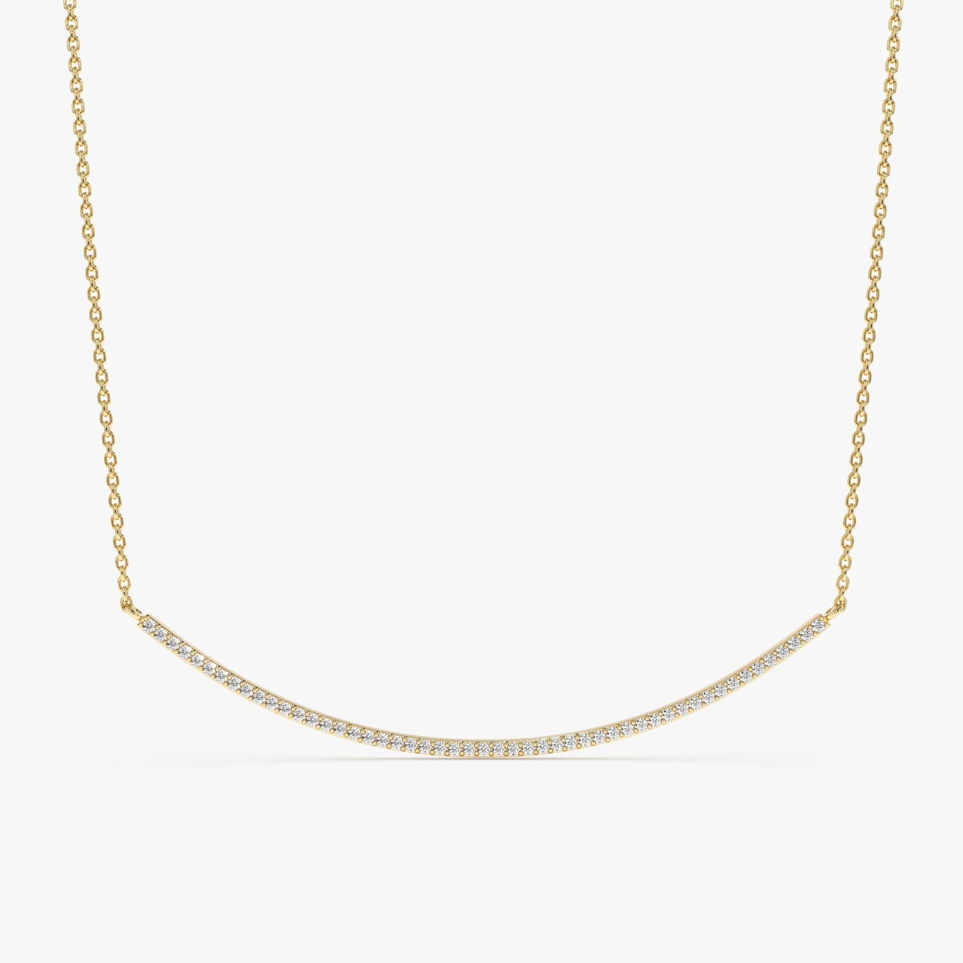1.0 CT Round Bezel Solitaire Lab Grown Diamond Necklace