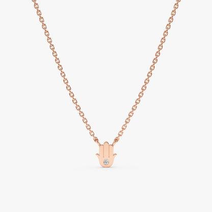 1.0 CT Round Bezel Solitaire Lab Grown Diamond Necklace