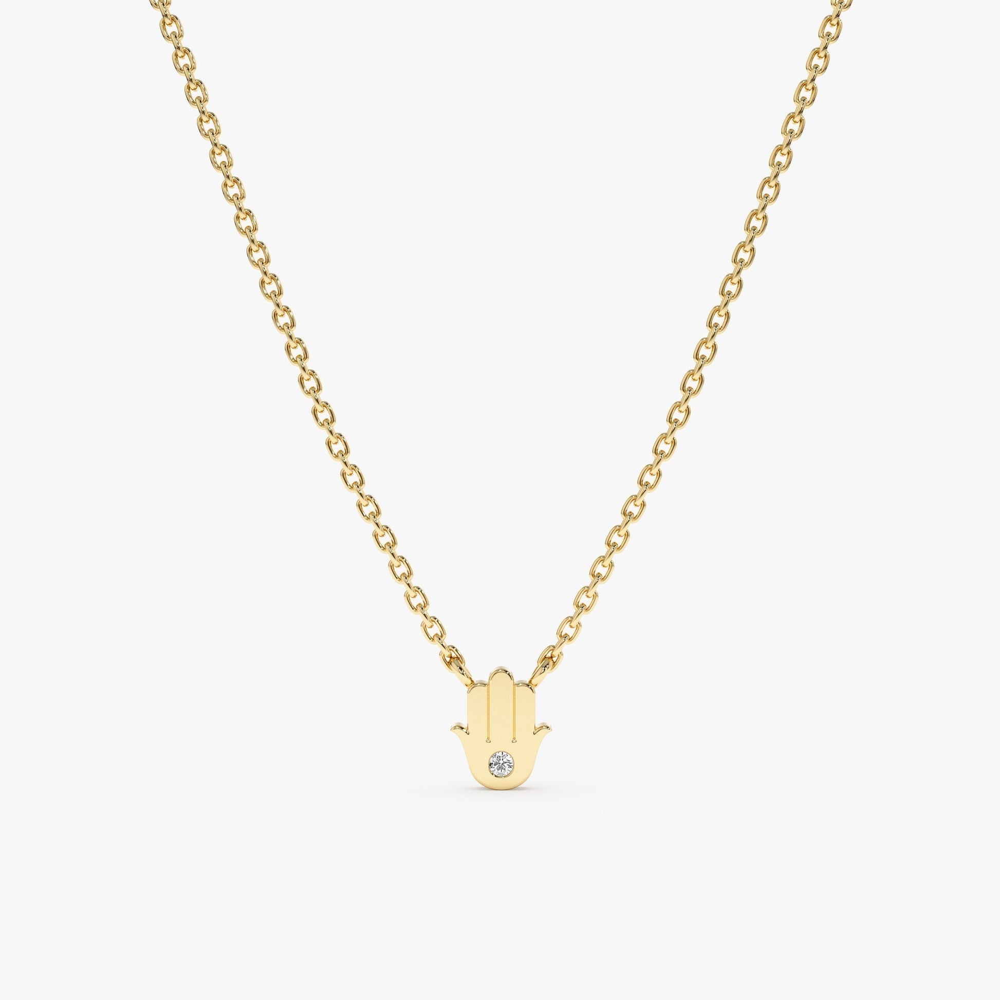 1.0 CT Round Bezel Solitaire Lab Grown Diamond Necklace