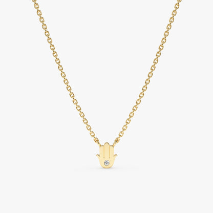 1.0 CT Round Bezel Solitaire Lab Grown Diamond Necklace