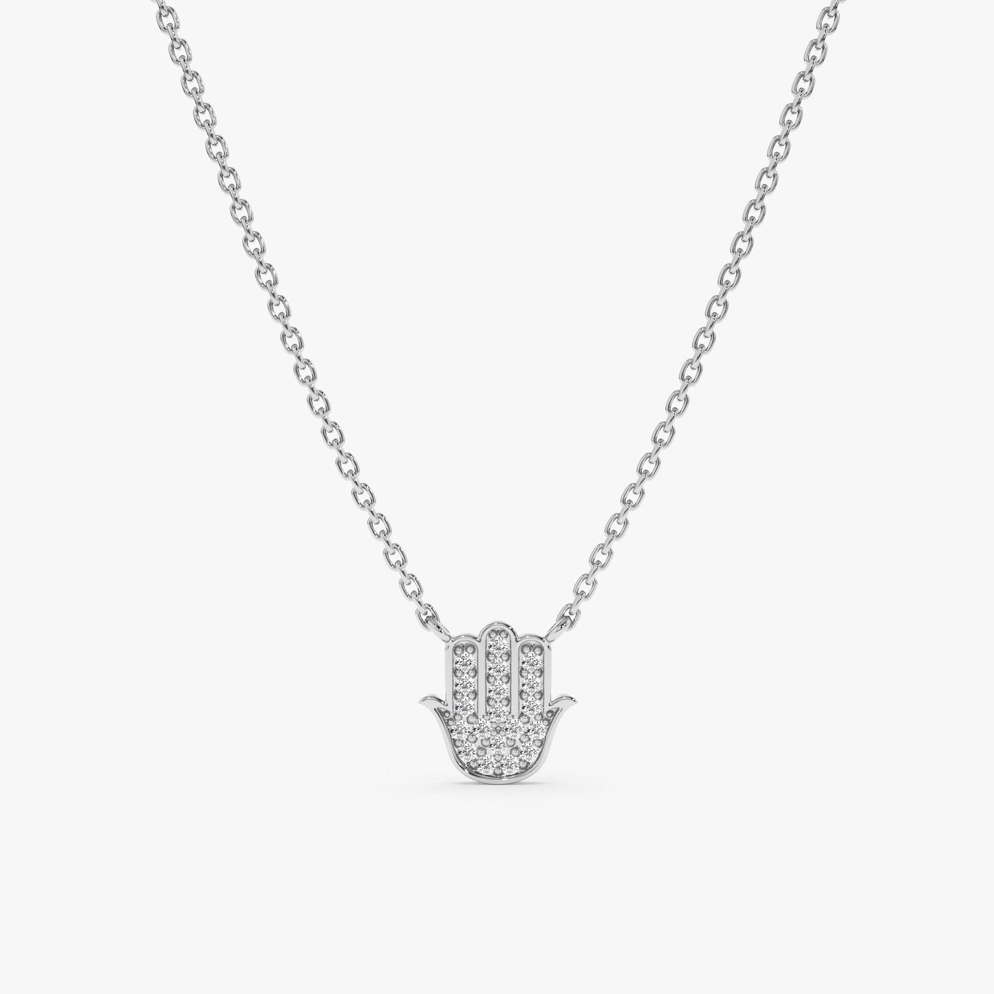 1.0 CT Round Bezel Solitaire Lab Grown Diamond Necklace