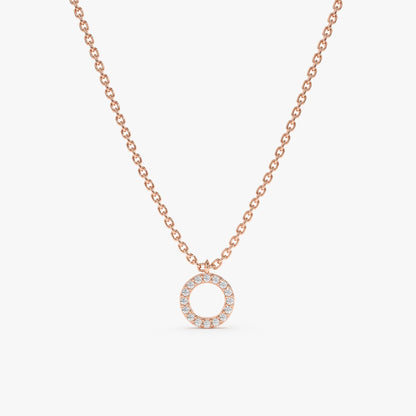 1.0 CT Round Bezel Solitaire Lab Grown Diamond Necklace
