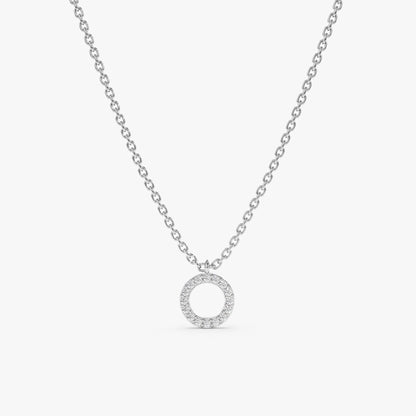 1.0 CT Round Bezel Solitaire Lab Grown Diamond Necklace