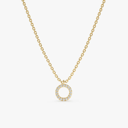1.0 CT Round Bezel Solitaire Lab Grown Diamond Necklace