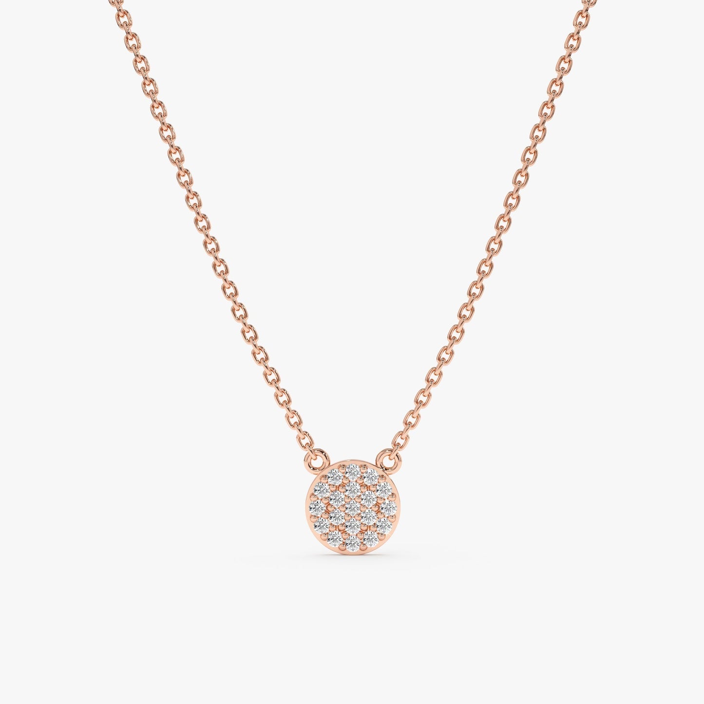 1.0 CT Round Bezel Solitaire Lab Grown Diamond Necklace