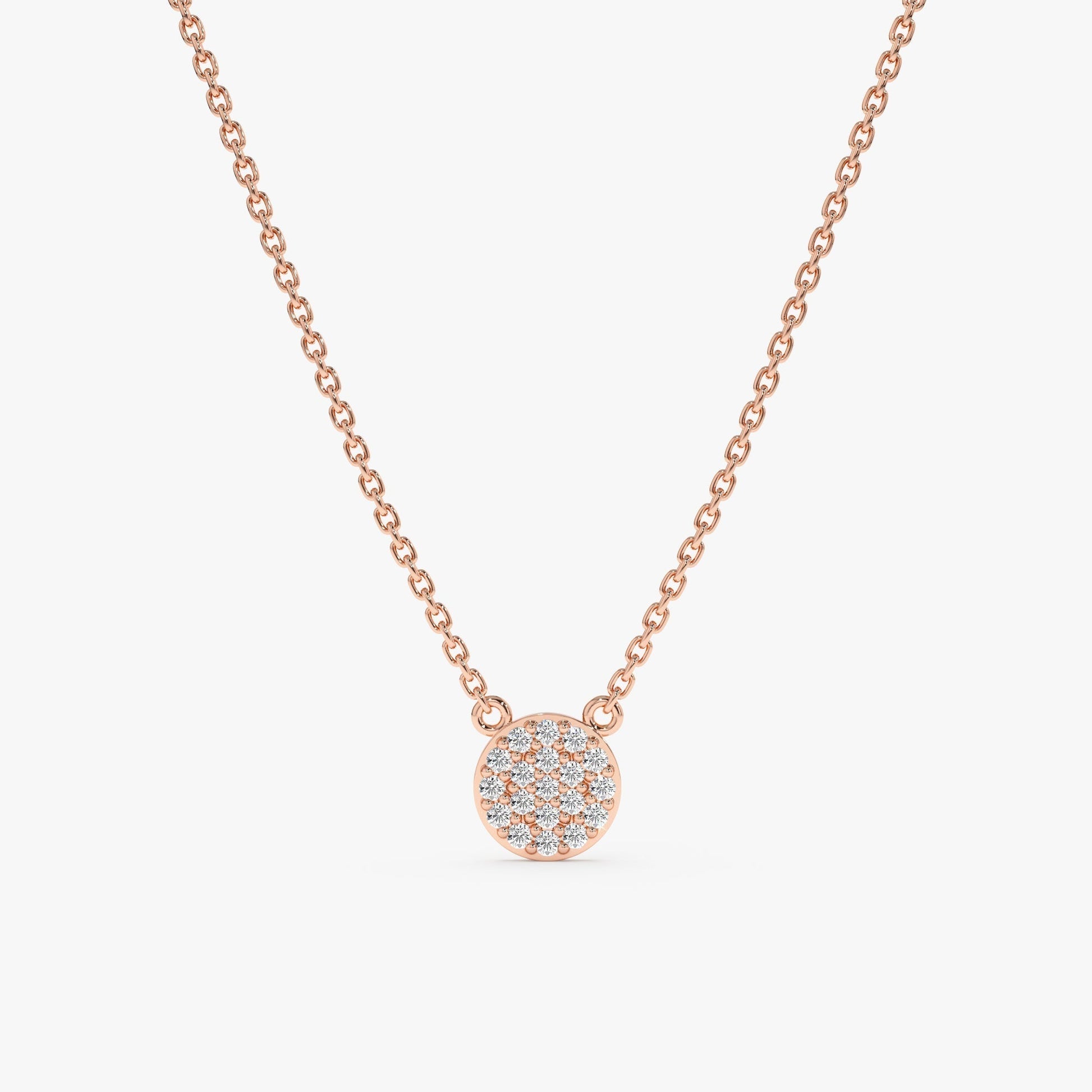 1.0 CT Round Bezel Solitaire Lab Grown Diamond Necklace