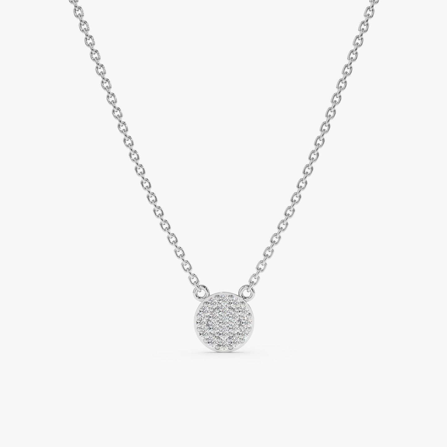 1.0 CT Round Bezel Solitaire Lab Grown Diamond Necklace