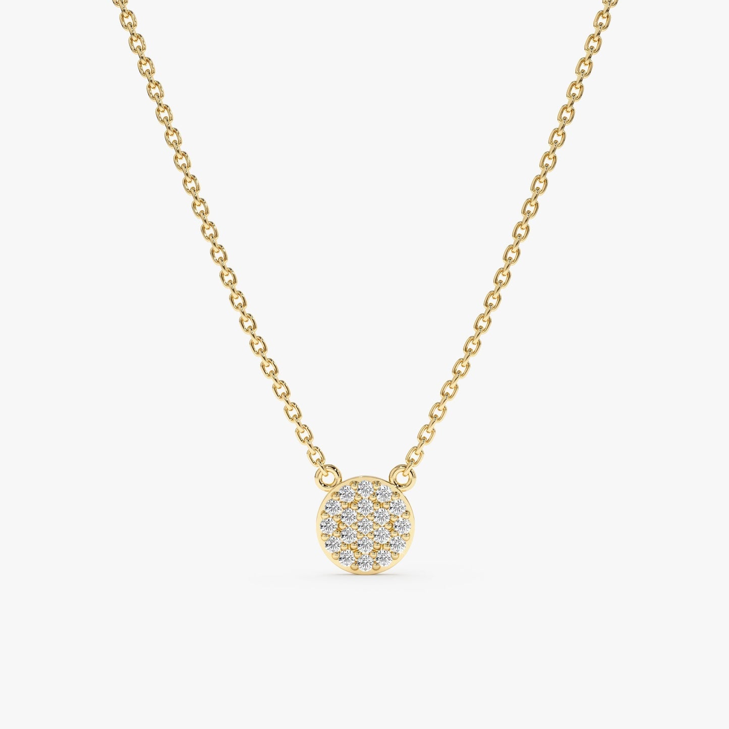 1.0 CT Round Bezel Solitaire Lab Grown Diamond Necklace