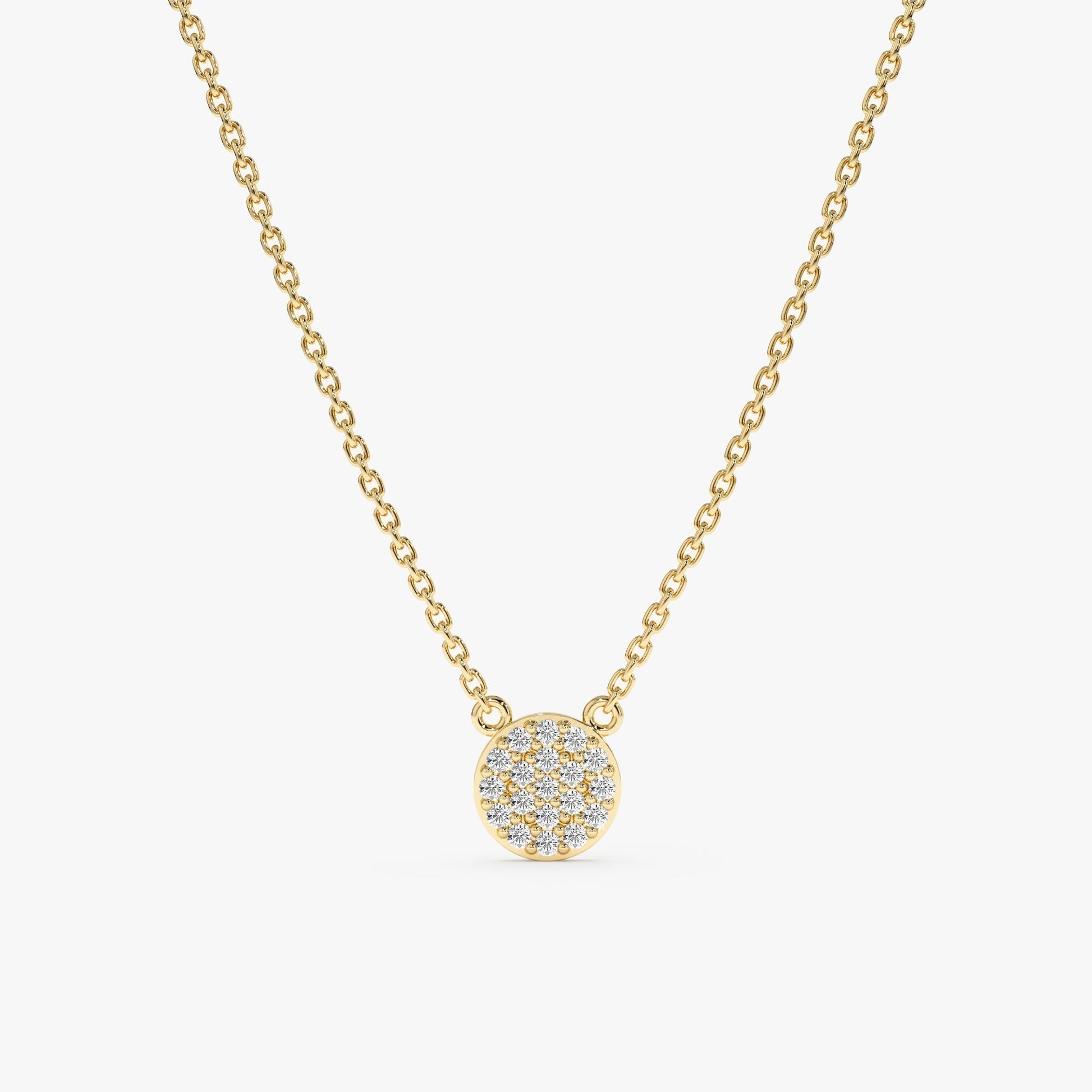 1.0 CT Round Bezel Solitaire Lab Grown Diamond Necklace