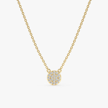 1.0 CT Round Bezel Solitaire Lab Grown Diamond Necklace