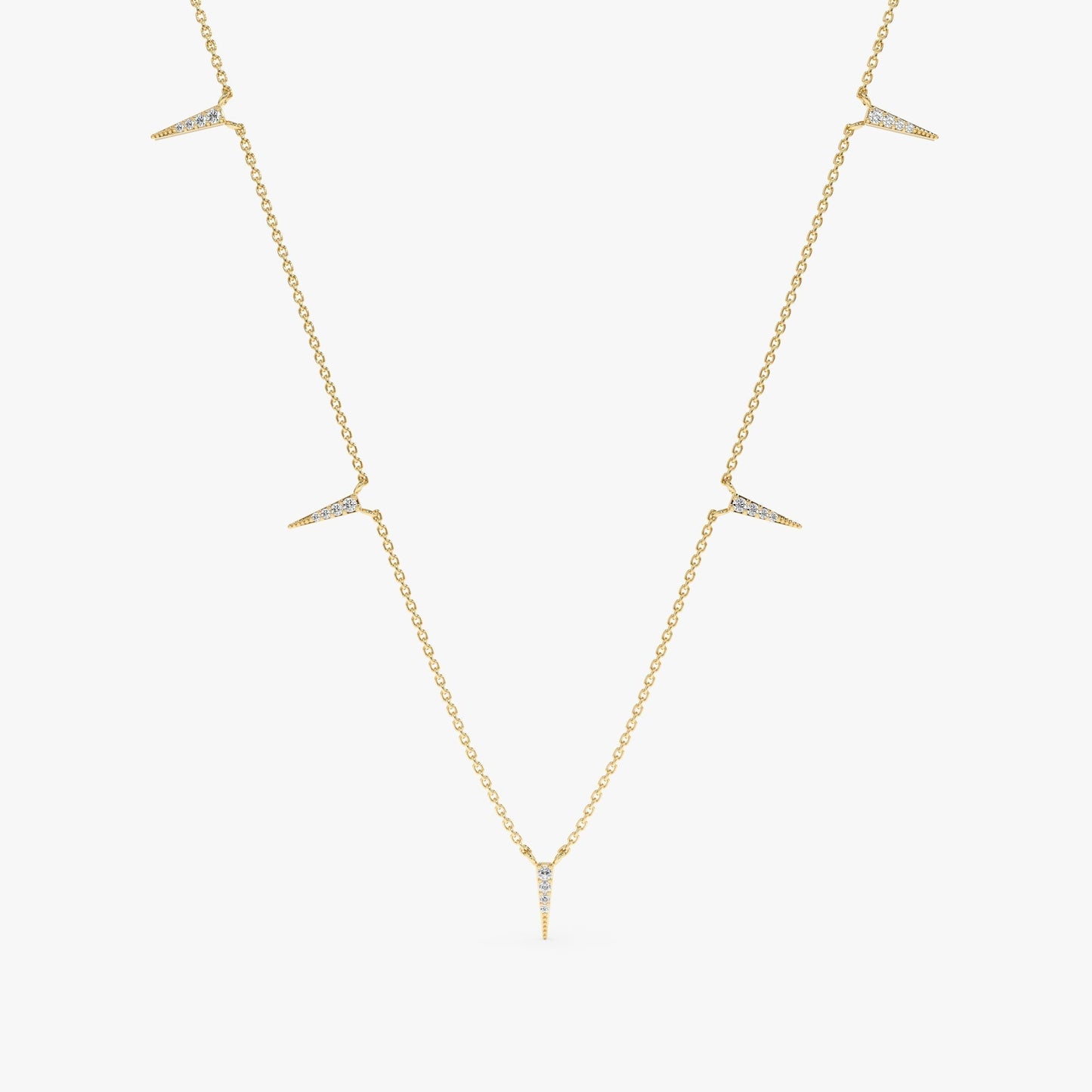 1.0 CT Round Bezel Solitaire Lab Grown Diamond Necklace