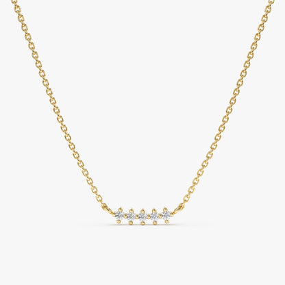 1.0 CT Round Bezel Solitaire Lab Grown Diamond Necklace