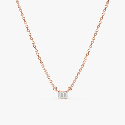 1.0 CT Round Bezel Solitaire Lab Grown Diamond Necklace