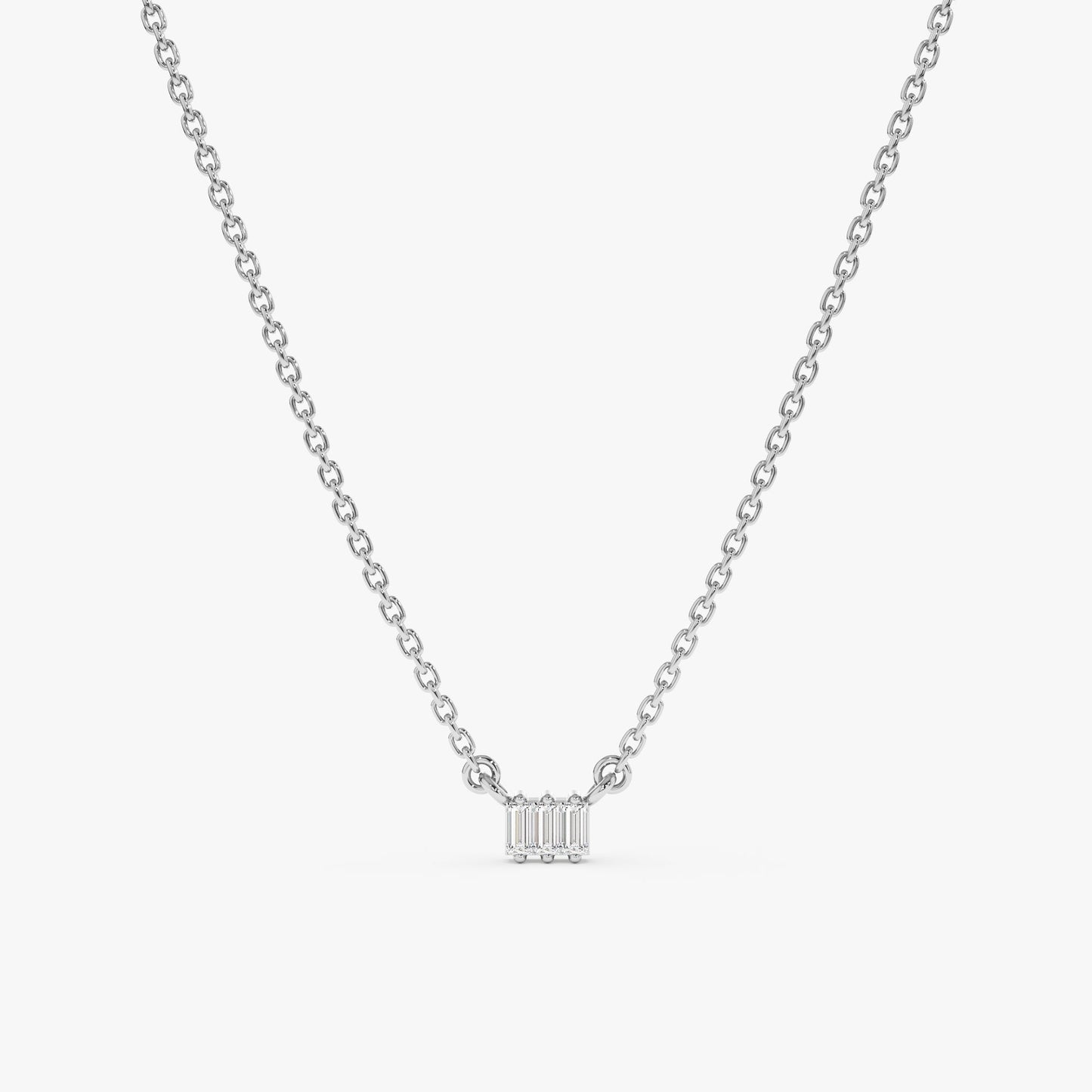 1.0 CT Round Bezel Solitaire Lab Grown Diamond Necklace