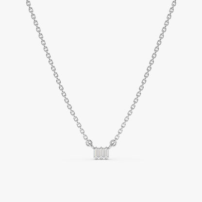 1.0 CT Round Bezel Solitaire Lab Grown Diamond Necklace