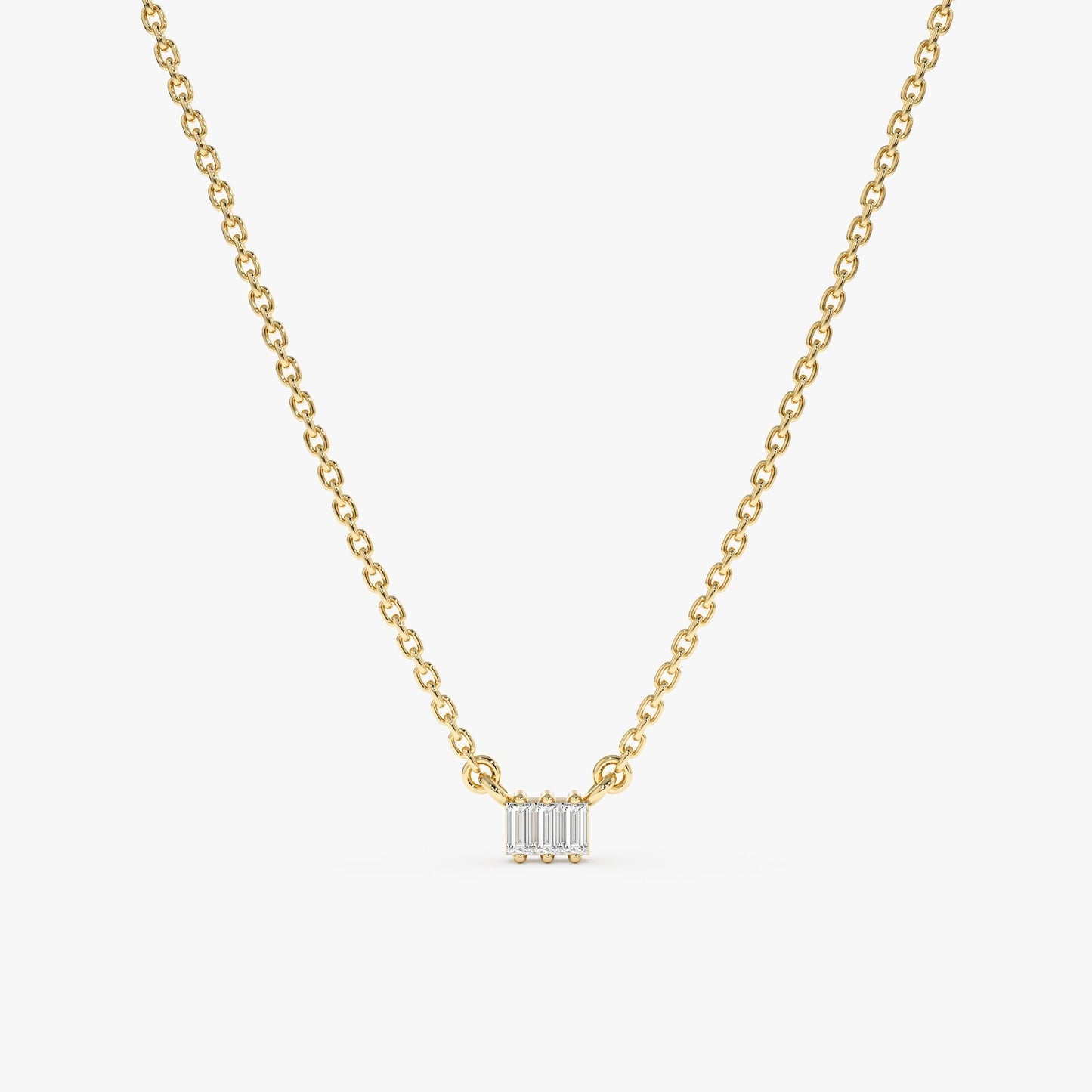 1.0 CT Round Bezel Solitaire Lab Grown Diamond Necklace
