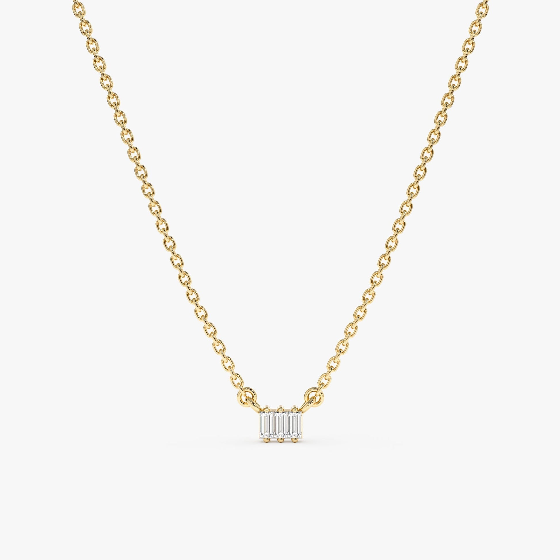 1.0 CT Round Bezel Solitaire Lab Grown Diamond Necklace