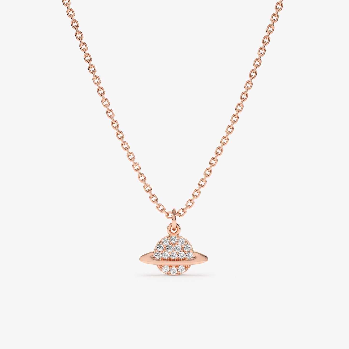 1.0 CT Round Bezel Solitaire Lab Grown Diamond Necklace