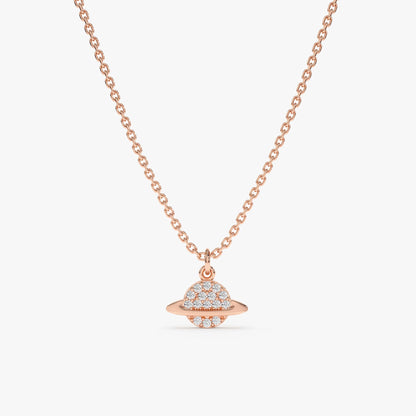 1.0 CT Round Bezel Solitaire Lab Grown Diamond Necklace