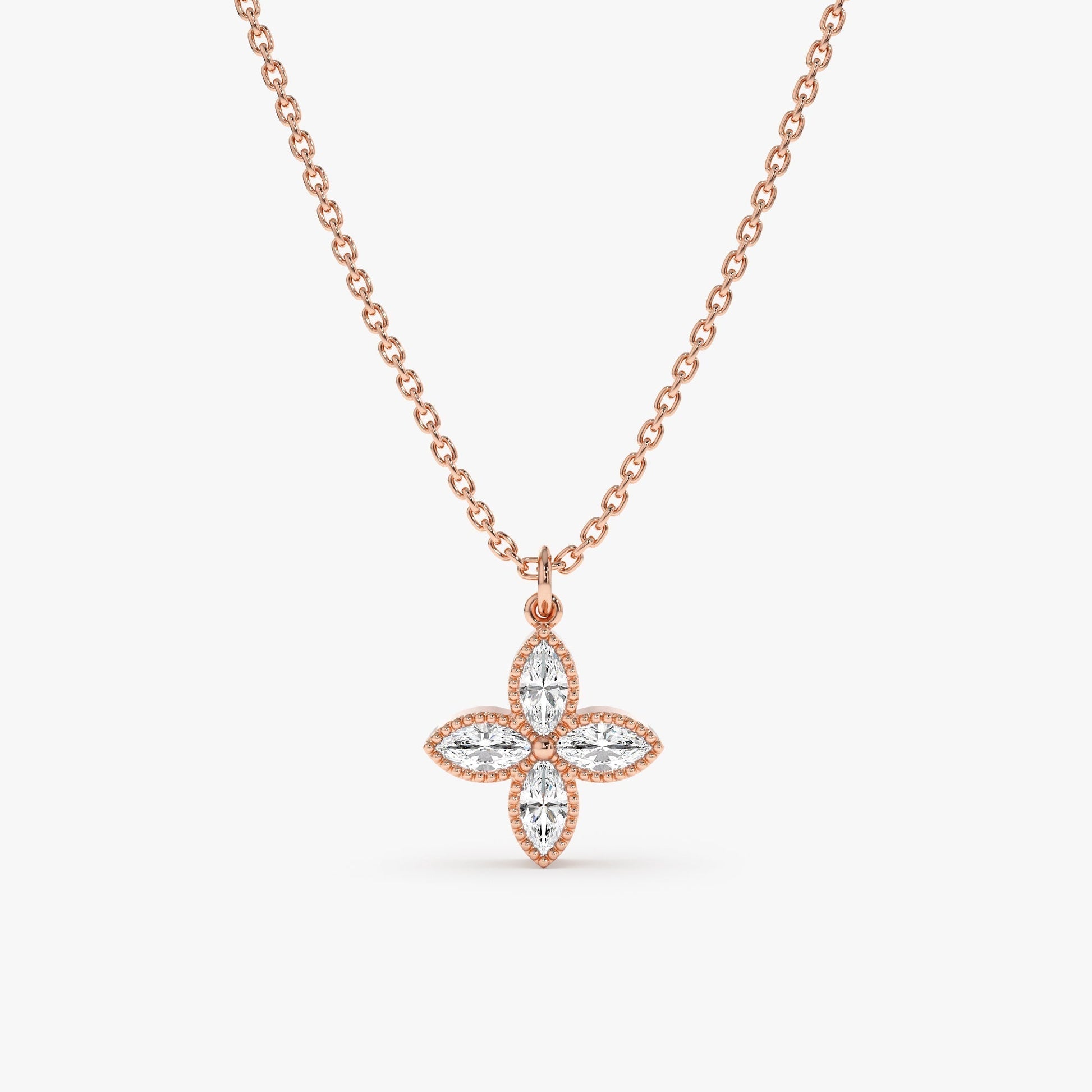 1.0 CT Round Bezel Solitaire Lab Grown Diamond Necklace