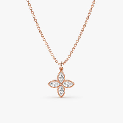 1.0 CT Round Bezel Solitaire Lab Grown Diamond Necklace