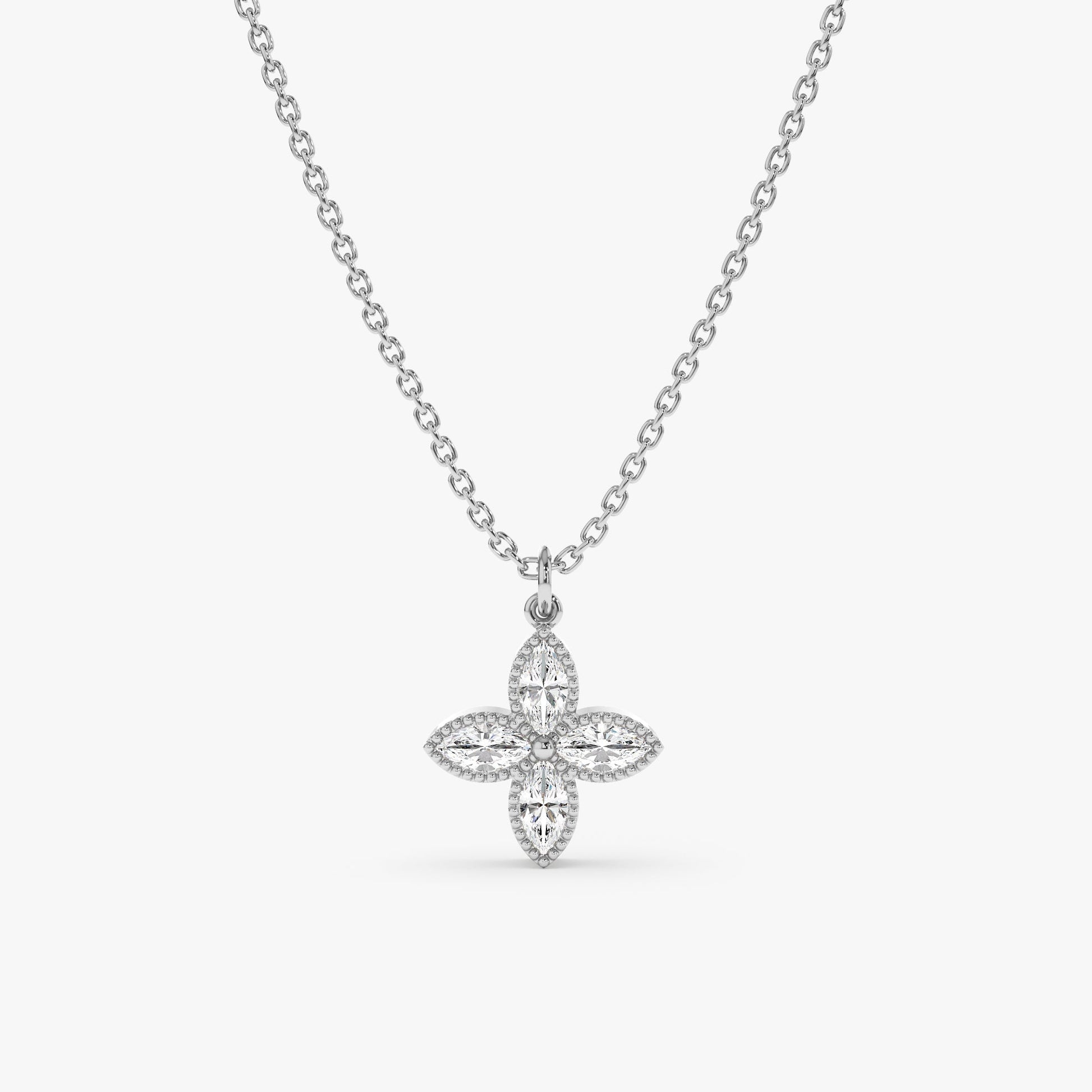 1.0 CT Round Bezel Solitaire Lab Grown Diamond Necklace