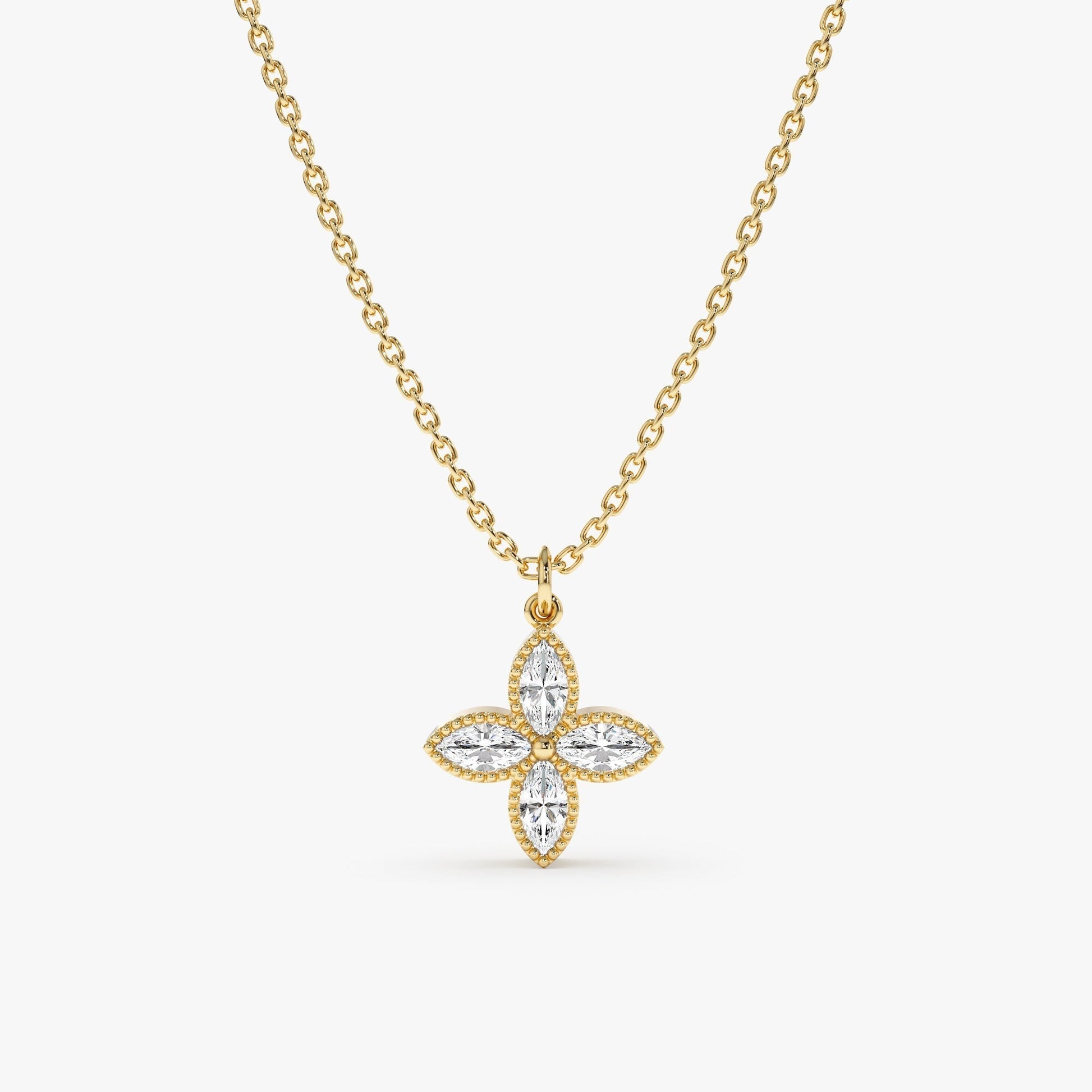 1.0 CT Round Bezel Solitaire Lab Grown Diamond Necklace