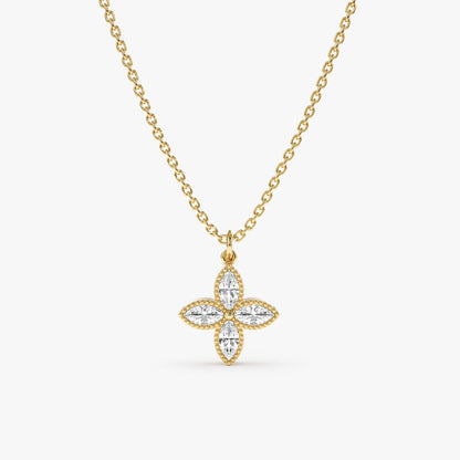 1.0 CT Round Bezel Solitaire Lab Grown Diamond Necklace