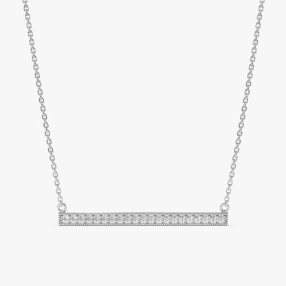 1.0 CT Round Bezel Solitaire Lab Grown Diamond Necklace