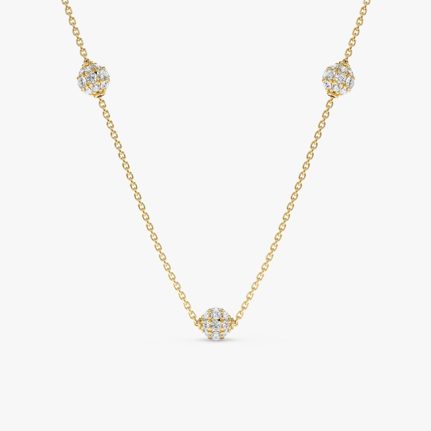 1.0 CT Round Bezel Solitaire Lab Grown Diamond Necklace