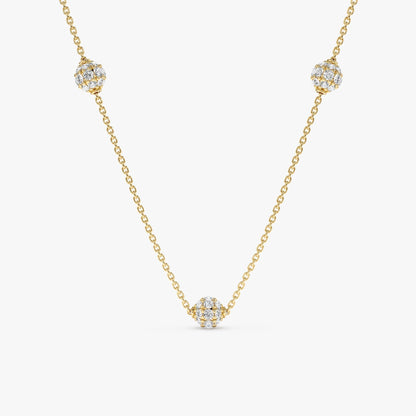 1.0 CT Round Bezel Solitaire Lab Grown Diamond Necklace