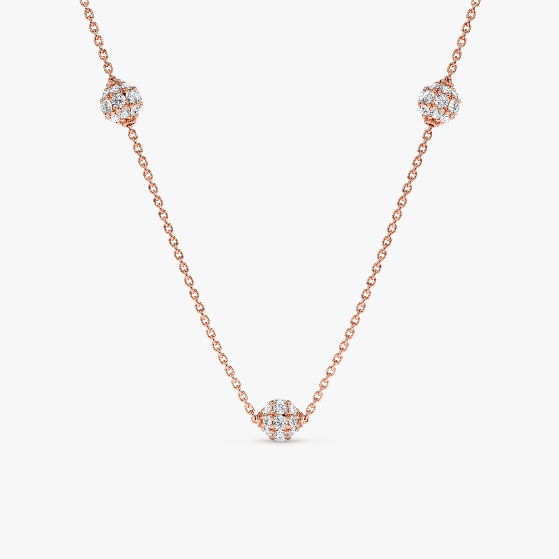 1.0 CT Round Bezel Solitaire Lab Grown Diamond Necklace