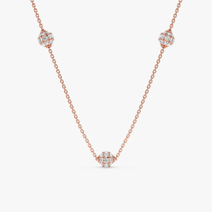 1.0 CT Round Bezel Solitaire Lab Grown Diamond Necklace
