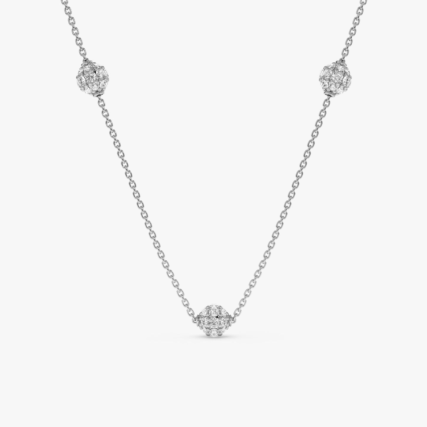 1.0 CT Round Bezel Solitaire Lab Grown Diamond Necklace