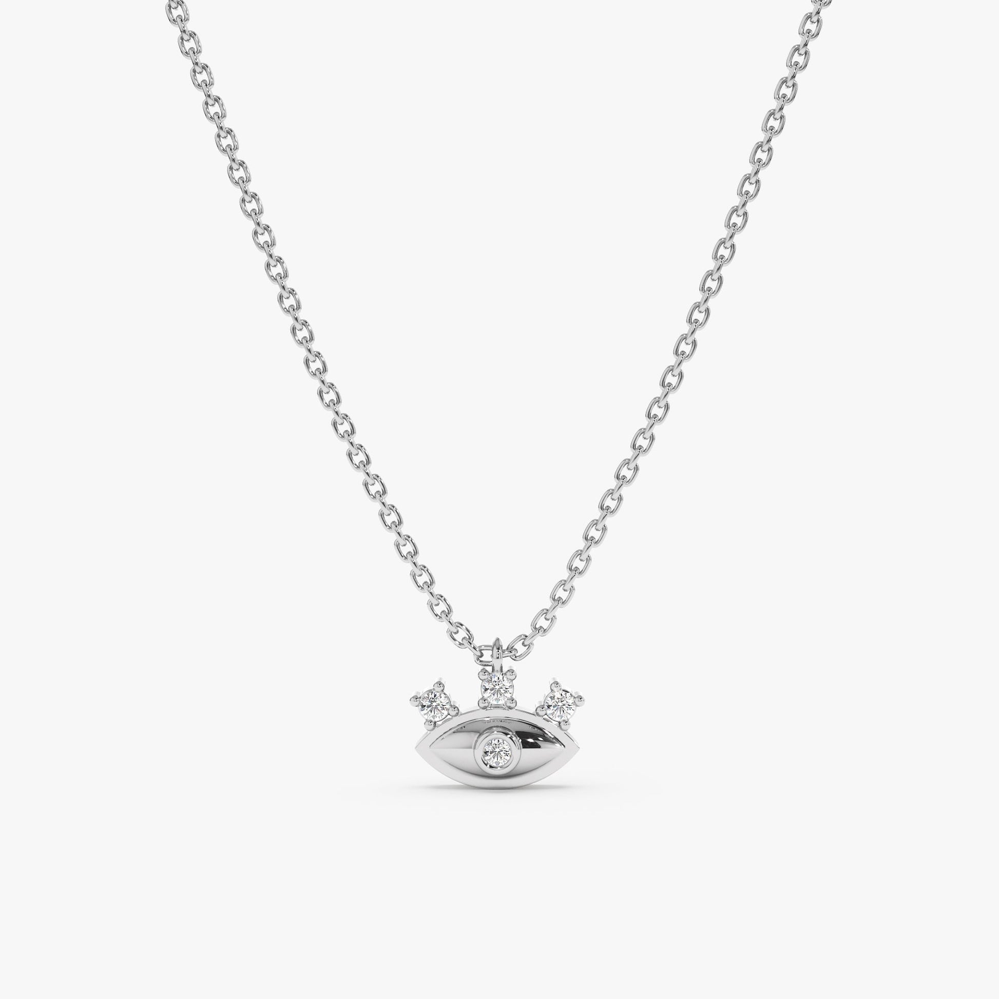 1.0 CT Round Bezel Solitaire Lab Grown Diamond Necklace