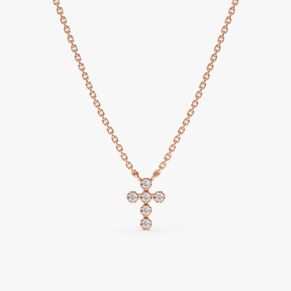 1.0 CT Round Bezel Solitaire Lab Grown Diamond Necklace